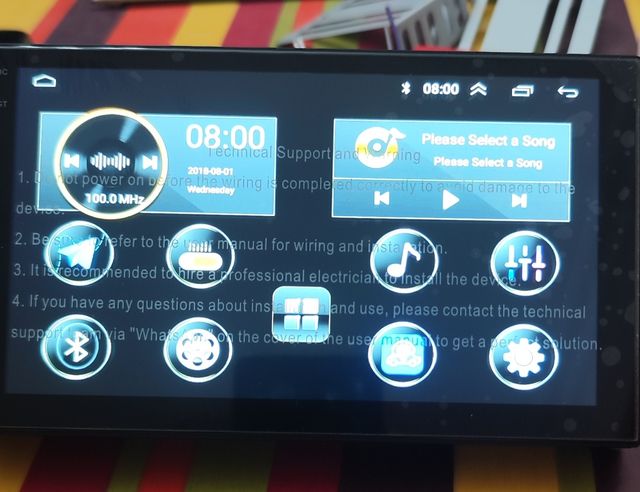 Radio coche 2 din con cámara trasera