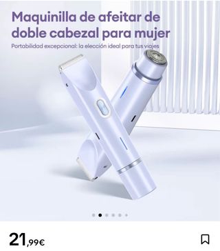 Maquinilla doble cabezal mujer