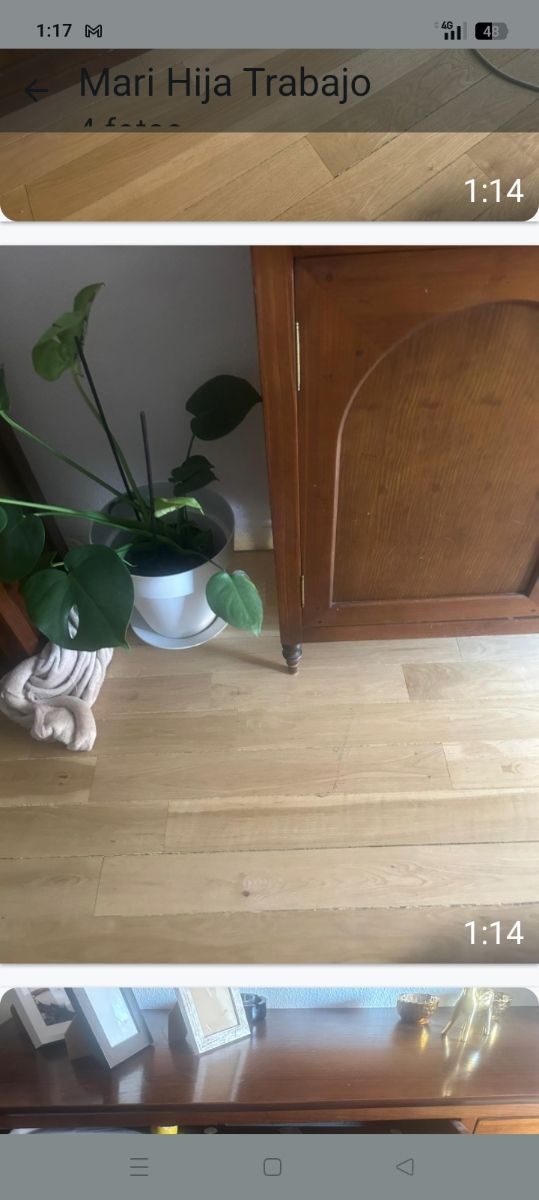 Mueble salón madera marrón