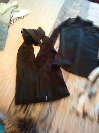 2 tops mujer negra talla S