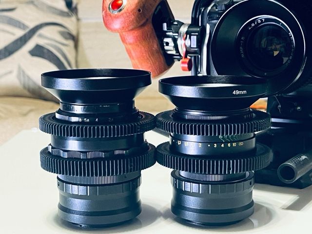 3 CinemaPack Vintage Helios-44/2, Júpiter-9, Mir-1