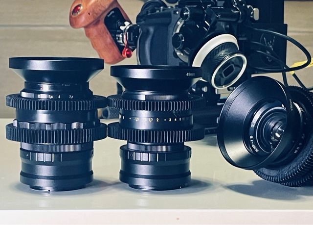 3 CinemaPack Vintage Helios-44/2, Júpiter-9, Mir-1