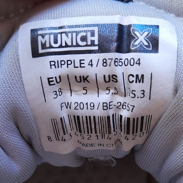 Zapatillas Munich Glitz Plata 38