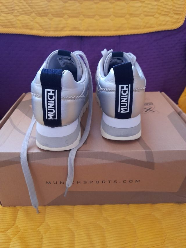 Zapatillas Munich Glitz Plata 38