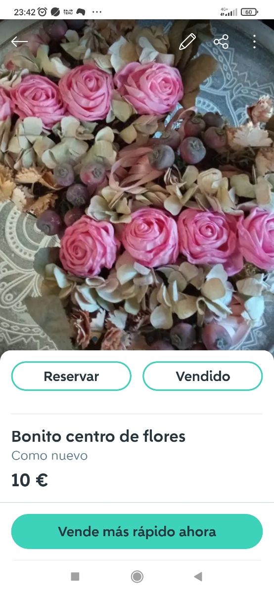 3 Centrotavola con fiori secchi