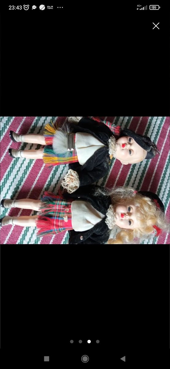 Bambole scozzesi vintage