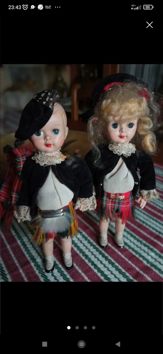 Bambole scozzesi vintage