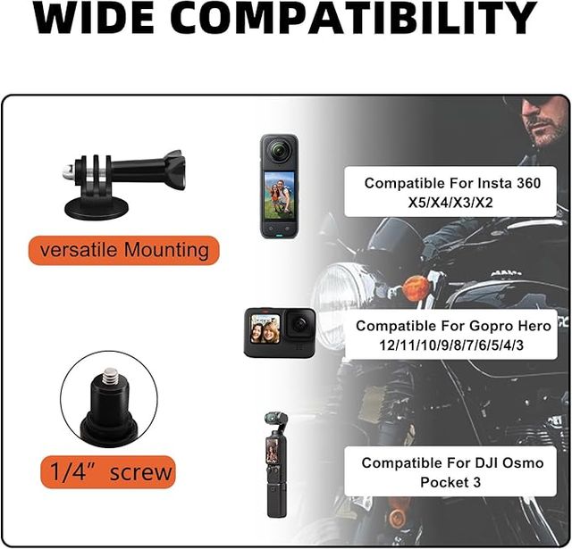 HAFOKO Kit soporte cámara 120cm Insta360 X-X5