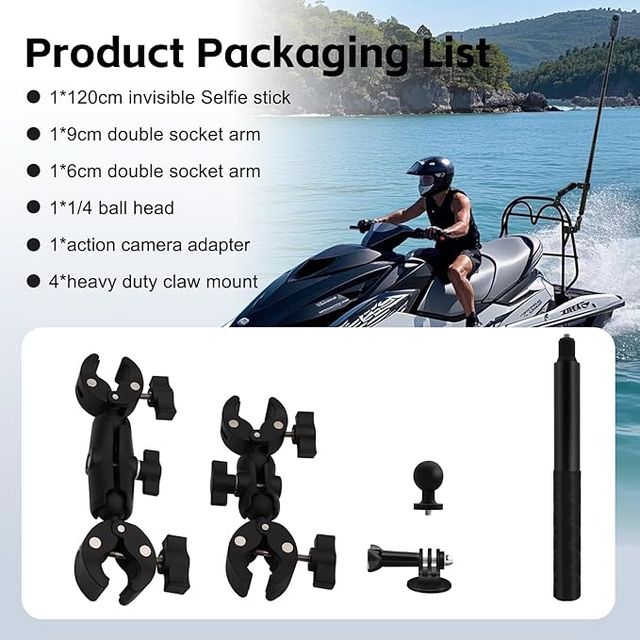 HAFOKO Kit soporte cámara 120cm Insta360 X-X5