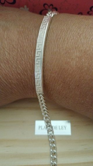 Pulsera plata Griega