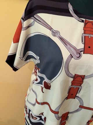 Abito vintage stile Hermes , la stessa fantasia