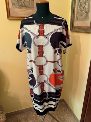 Abito vintage stile Hermes , la stessa fantasia