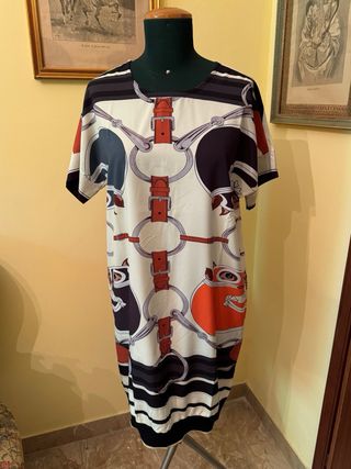Abito vintage stile Hermes , la stessa fantasia