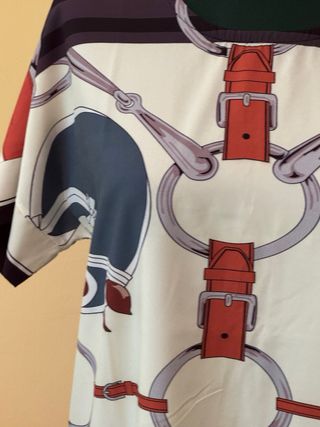 Abito vintage stile Hermes , la stessa fantasia