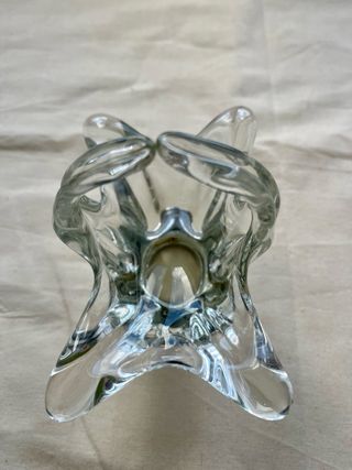 Juego de 2 ceniceros y cuenco de cristal