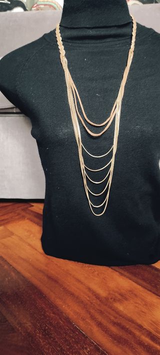 Collar dorado trenzado - Multicapa