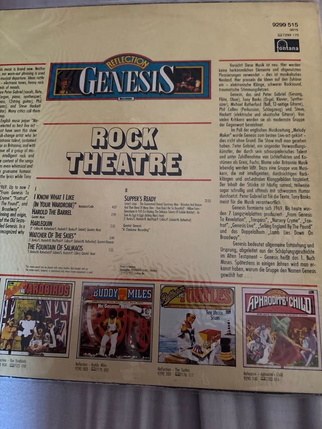 LP Genesis - Rock Theatre