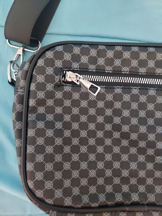Bolso bandolera hombre negro
