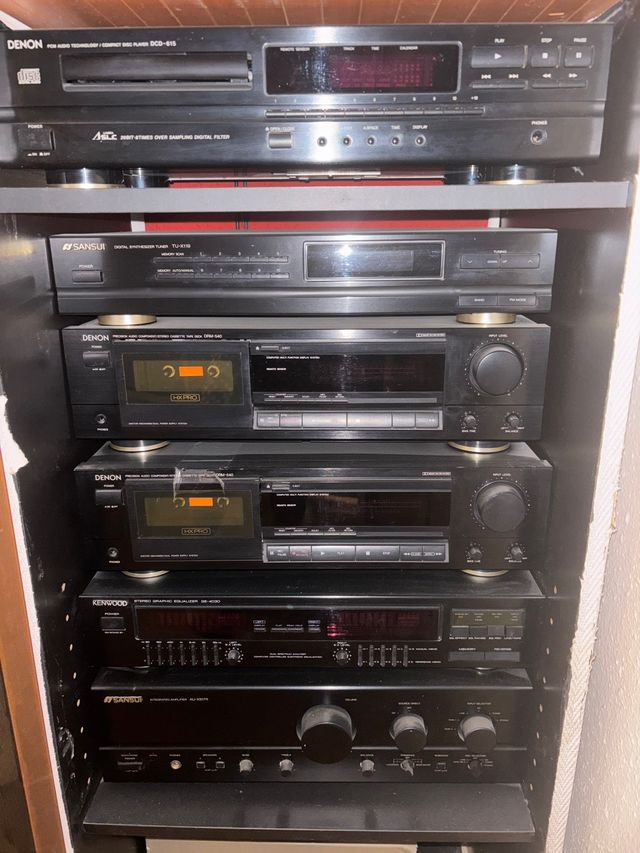 Cadena Música Vintage Denon, Sansui, Kenwood