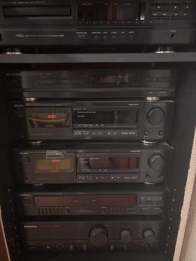 Cadena Música Vintage Denon, Sansui, Kenwood