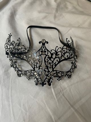 Máscara Veneciana Negra Disfraz