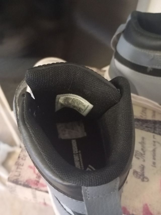 Converse grises - zapatillas altas talla 31,5.