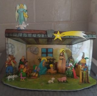 Pesebre navideño papel