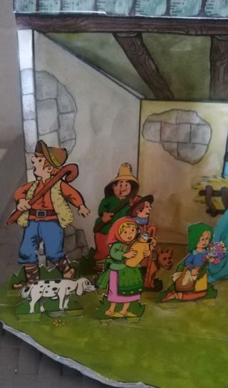 Pesebre navideño papel
