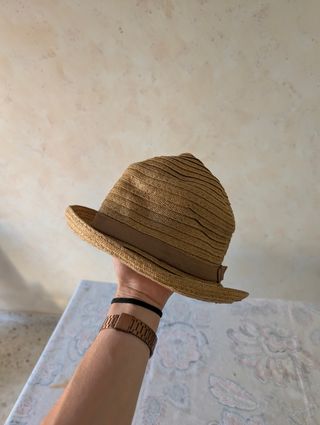 Sombrero rafia beige