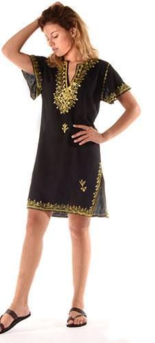 Vestido estilo arabesco, artesanía marroquí