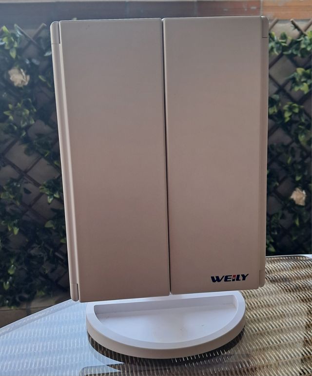 Espejo de tocador con luz LED - Blanco