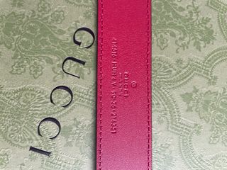 Cintura Gucci Uomo - Fibbia Rossa