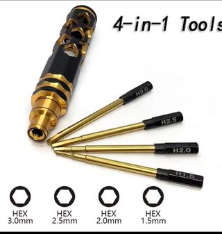 Destornillador Allen RC 4 puntas