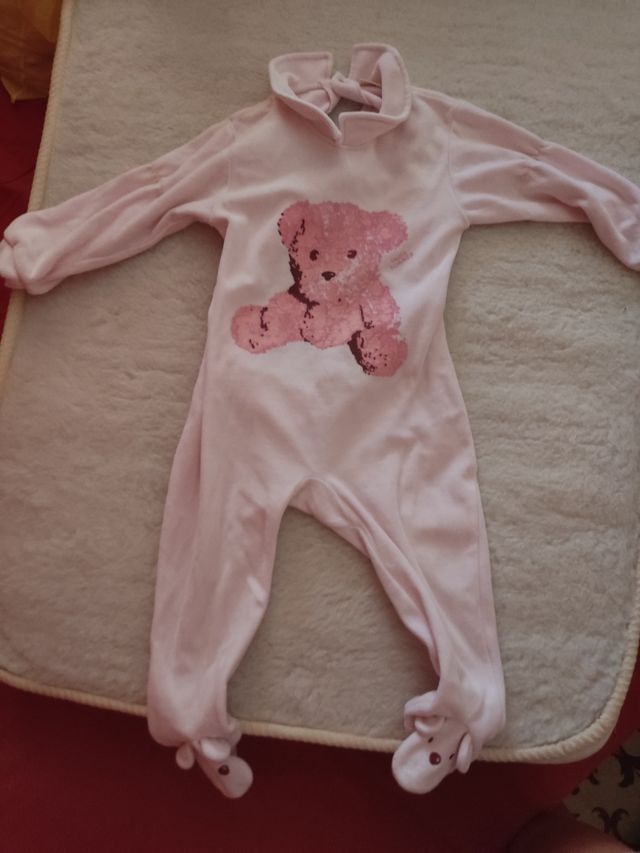 Pijama bebé - Oso rosa