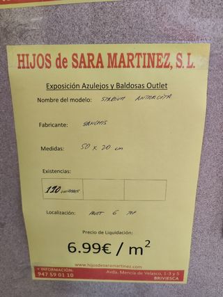 Azulejos Grises en outlet