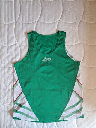 Canotta Asics running verde