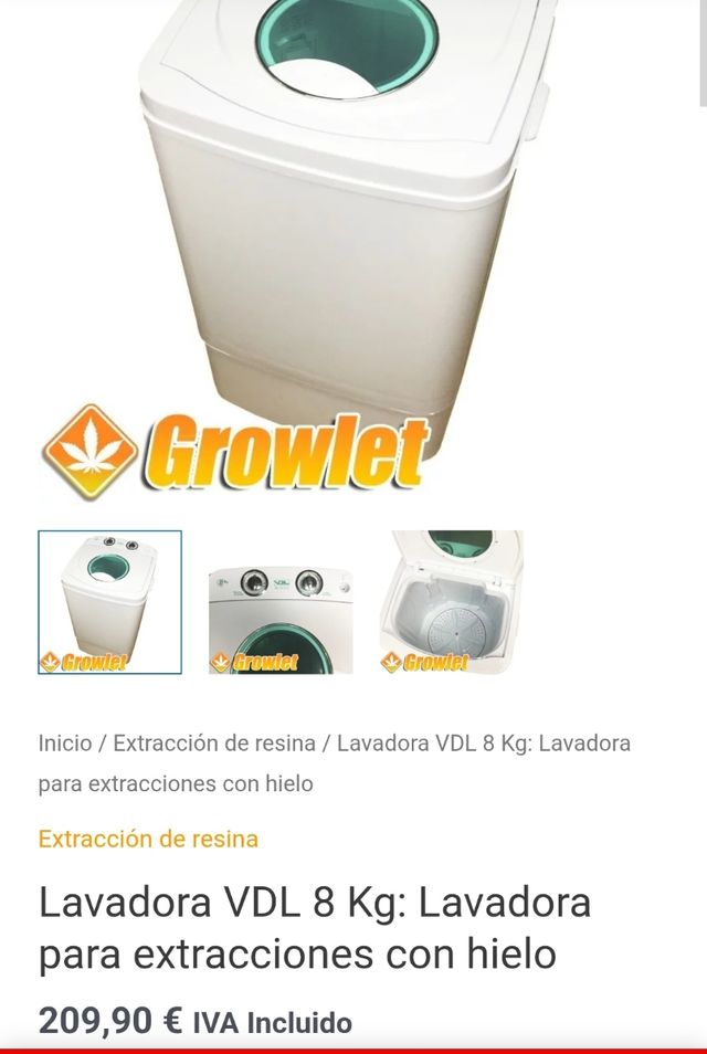 Lavadora portátil 8kg