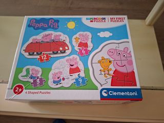 Puzzle Peppa Pig Supercolor - 4 piezas