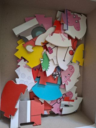 Puzzle Peppa Pig Supercolor - 4 piezas