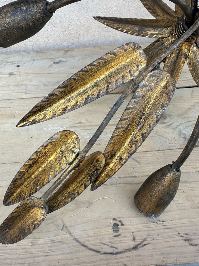 Lámpara vintage dorada ferro art ofertas