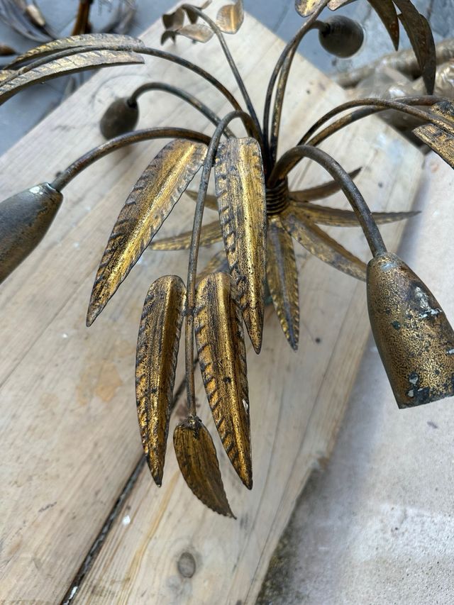 Lámpara vintage dorada ferro art ofertas