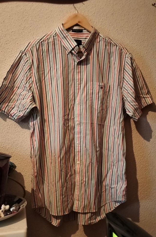 Camisa hombre rayas multicolor