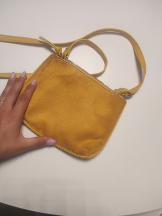 Mini borsa a tracolla gialla H&M