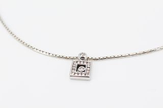 Gargantilla De Oro Blanco De 18K.. Ref: 058-02-00520