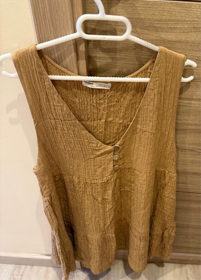 Vestido Pull&Bear marrón talla S