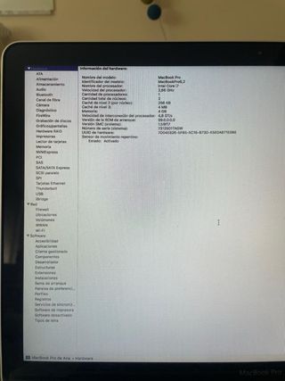 MacBook Pro i7 Plata - Portátil