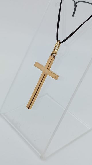 Colgante cruz oro 18K