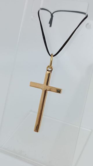 Colgante cruz oro 18K