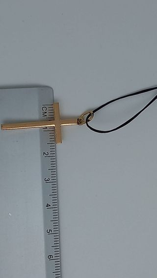 Colgante cruz oro 18K