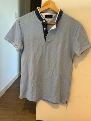 Polo Zara Man azul
